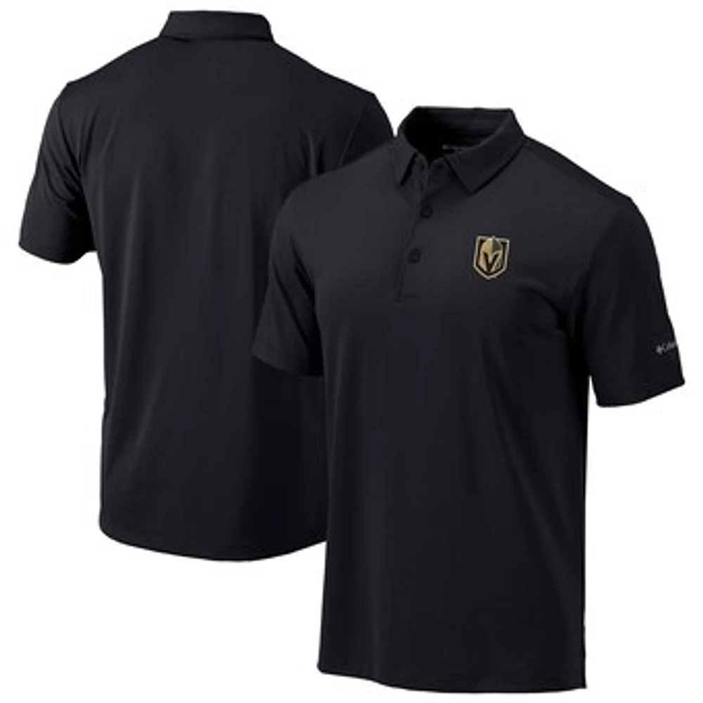 Men's Columbia Black Vegas Golden Knights Drive Omni-Wick Polo