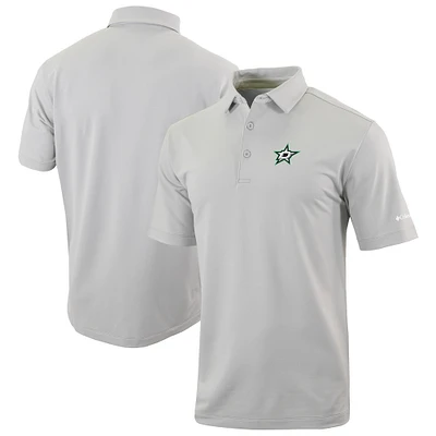 Men's Columbia Gray Dallas Stars Even Lie Omni-Wick Polo