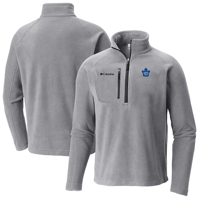 Men's Columbia Gray Toronto Maple Leafs Fast Trek III Raglan Half-Zip Fleece Jacket