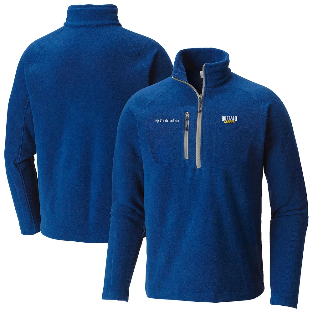 Men's Columbia Royal Buffalo Sabres Fast Trek III Raglan Half-Zip Fleece Jacket