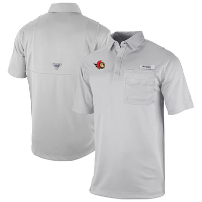 Men's Columbia Ottawa Senators Flycaster Omni-Wick Pocket Polo