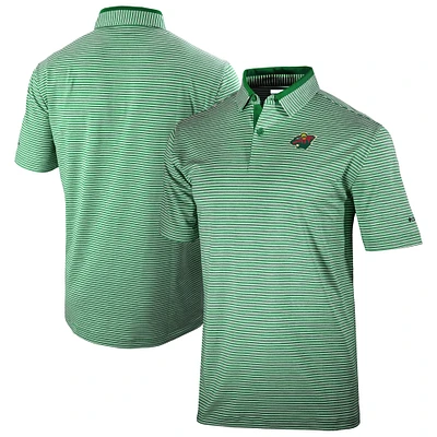 Men's Columbia Green Minnesota Wild Golden Hills Omni-Wick Polo