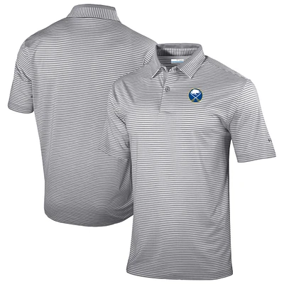 Men's Columbia Gray Buffalo Sabres Golden Hills Omni-Wick Polo