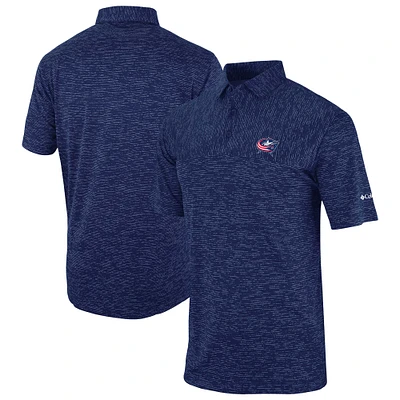Men's Columbia Navy Columbus Blue Jackets Heading Out Polo