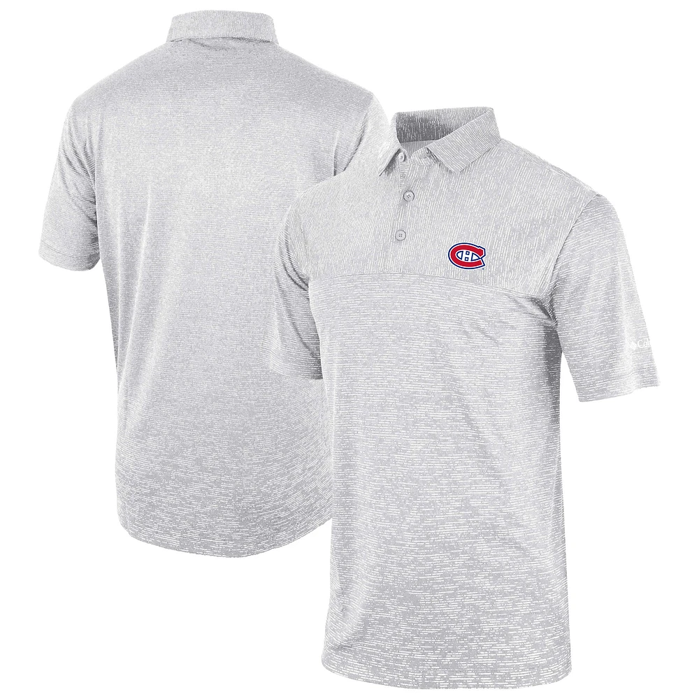 Men's Columbia Gray Montreal Canadiens Heading Out Polo