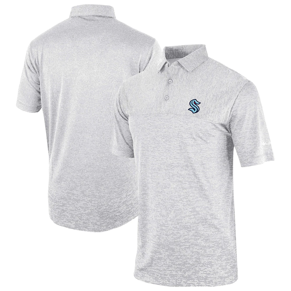 Men's Columbia Gray Seattle Kraken Heading Out Polo