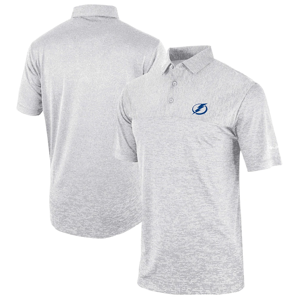 Men's Columbia Gray Tampa Bay Lightning Heading Out Polo