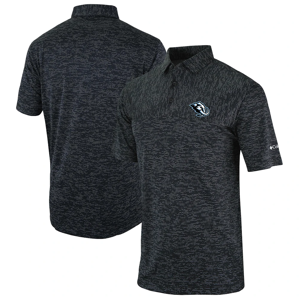 Men's Columbia Black Utah Hockey Club Heading Out Polo