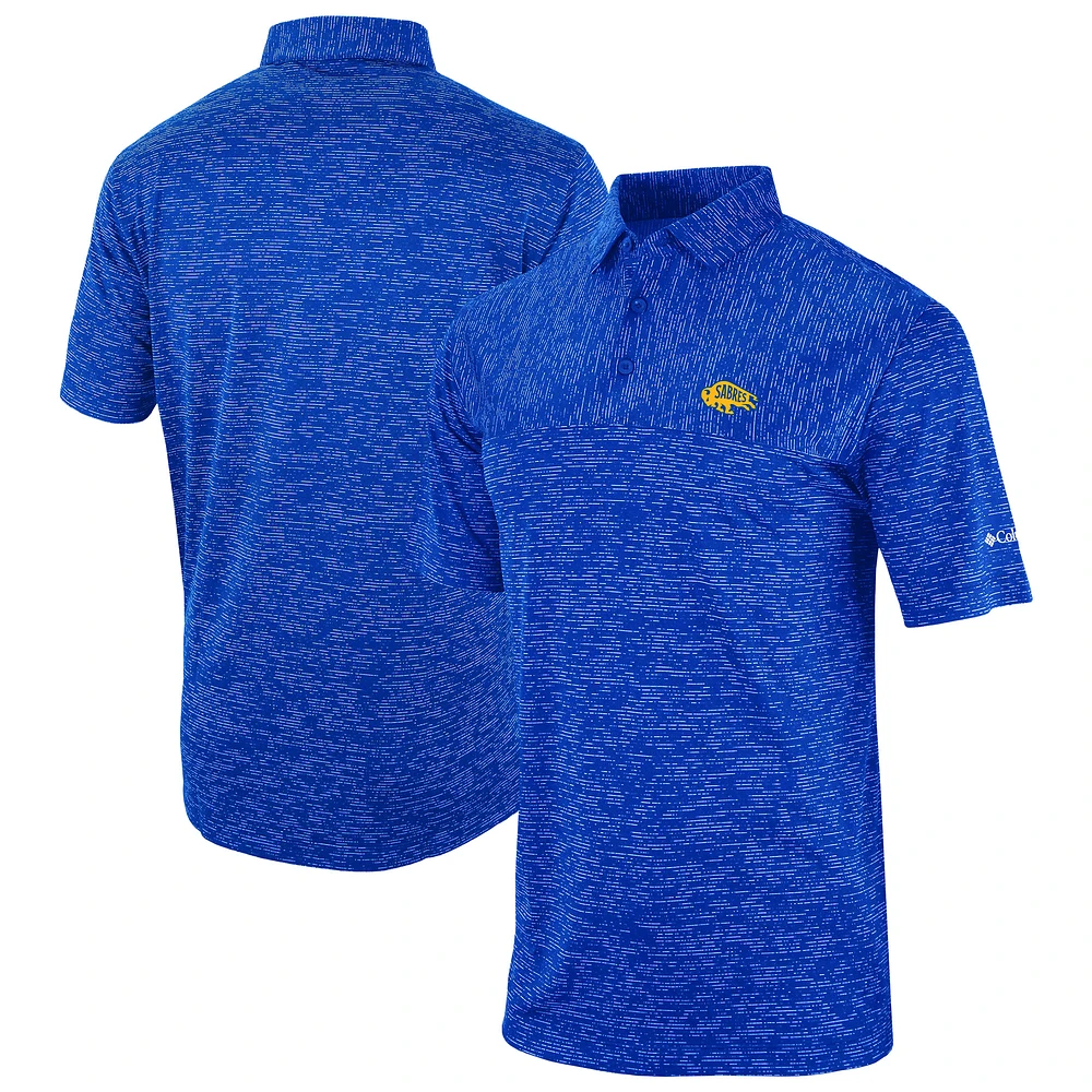 Men's Columbia Royal Buffalo Sabres Heading Out Polo