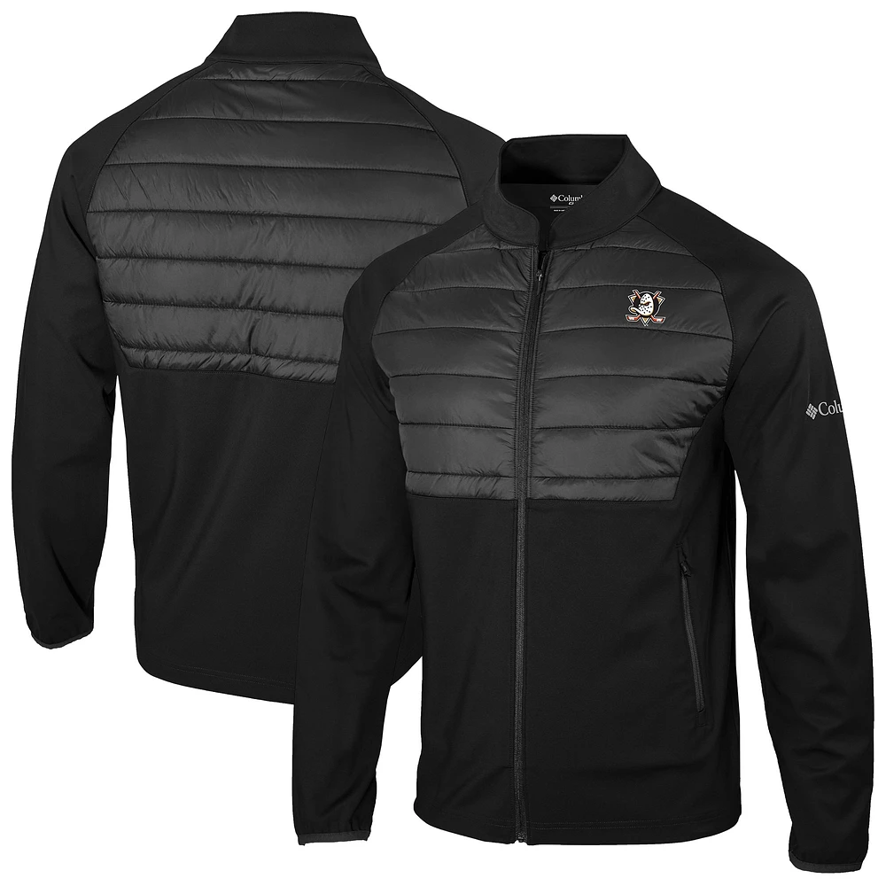 Men's Columbia Black Anaheim Ducks The Element Full-Zip Omni-Wick Jacket