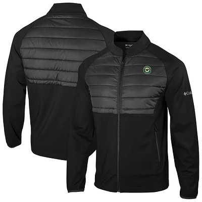 Men's Columbia Black Minnesota Wild The Element Full-Zip Omni-Wick Jacket