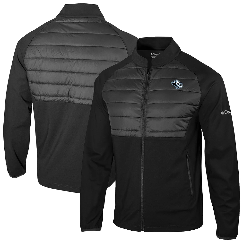 Men's Columbia Black Utah Hockey Club The Element Full-Zip Omni-Wick Jacket