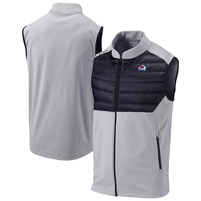 Men's Columbia Gray Colorado Avalanche The Element Omni-Wick Full-Zip Vest