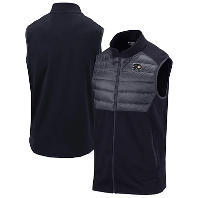 Men's Columbia Black Philadelphia Flyers The Element Omni-Wick Full-Zip Vest