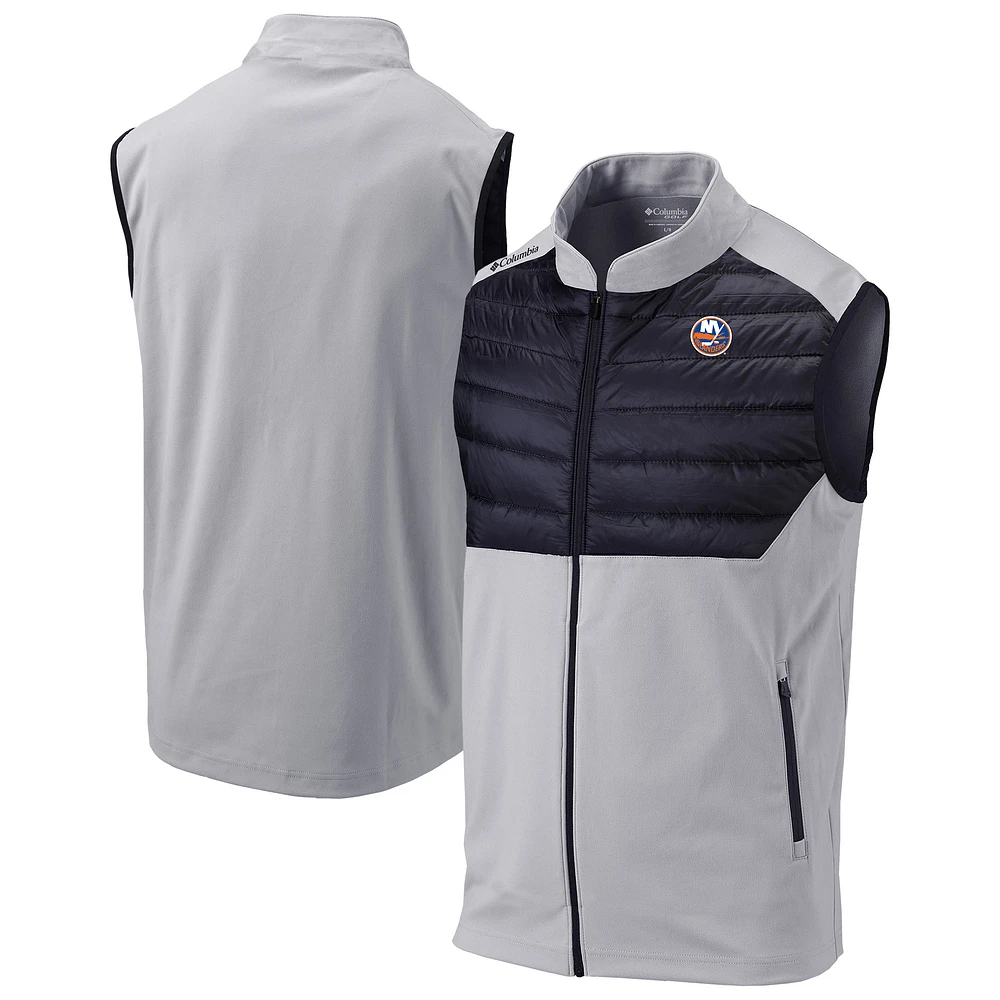 Men's Columbia Gray New York Islanders The Element Omni-Wick Full-Zip Vest