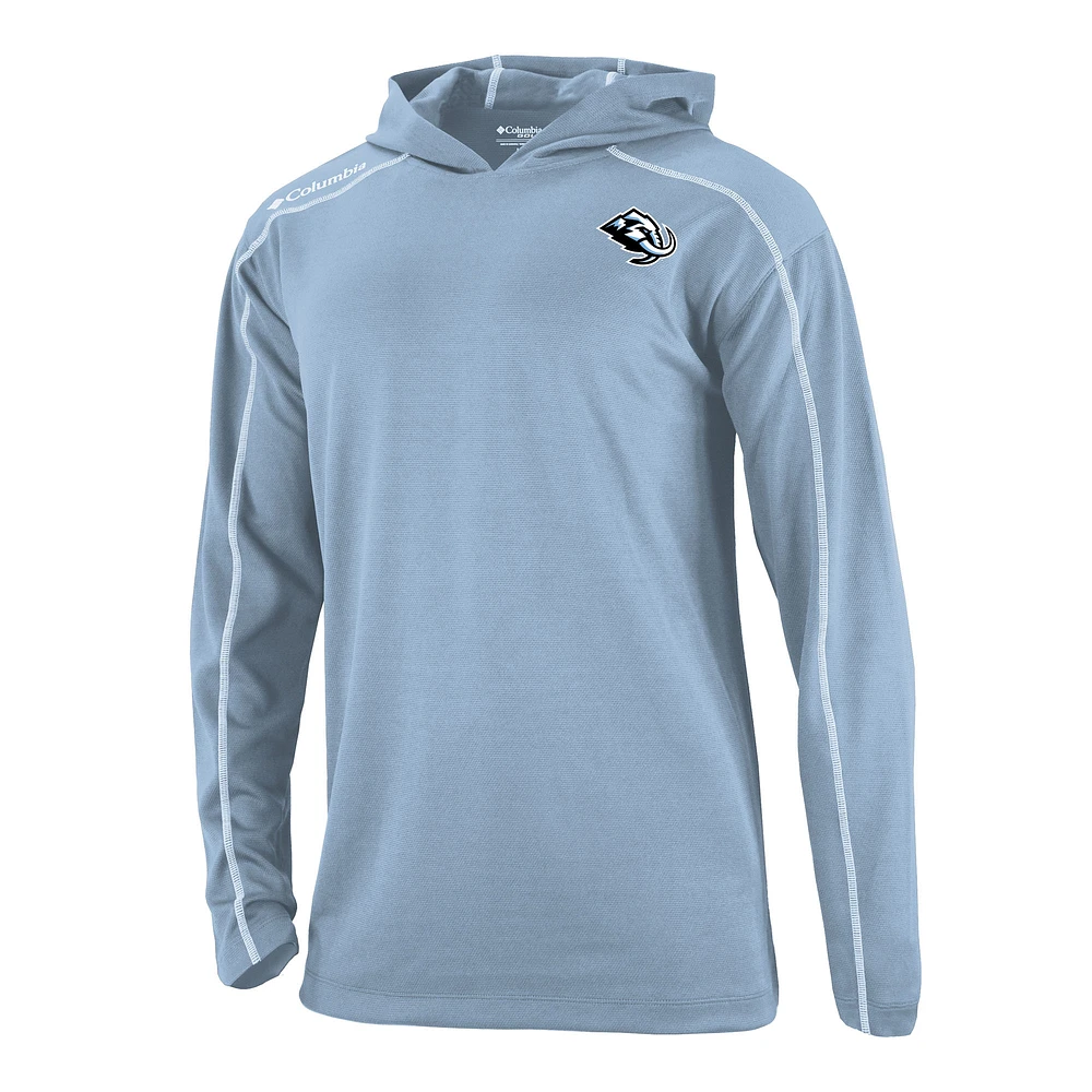 Men's Columbia Blue Utah Mammoth Shotgun Pullover Hoodie