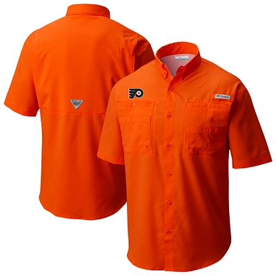 Men's Columbia Philadelphia Flyers Tamiami Short Sleeve Omni-Wick Button-Down Shirt