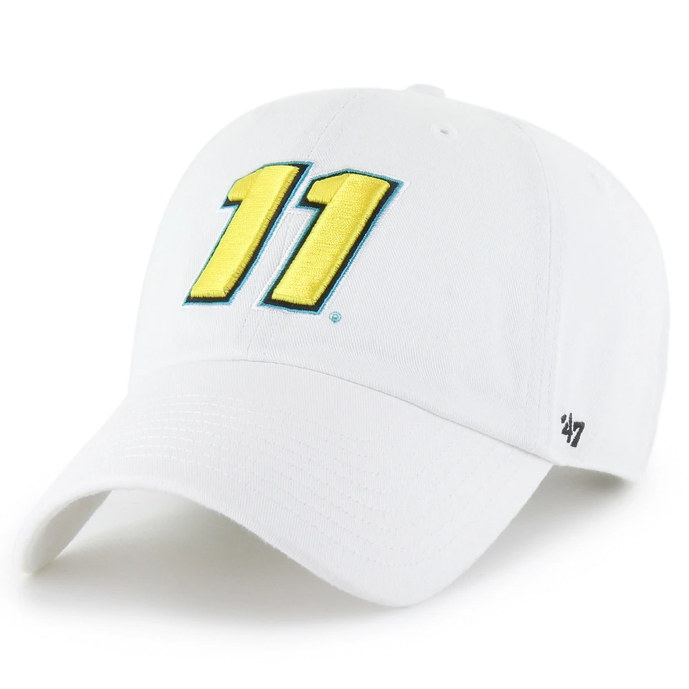 Men's '47 White Denny Hamlin Clean Up Adjustable Hat