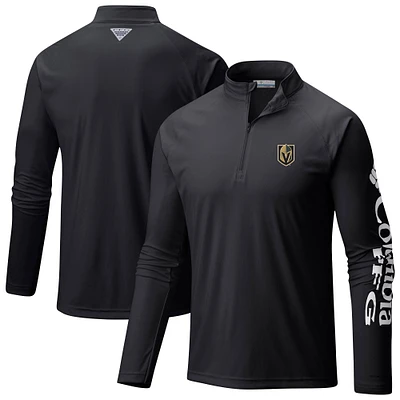 Men's Columbia Vegas Golden Knights Terminal Tackle Omni-Wick Raglan Quarter-Zip Top