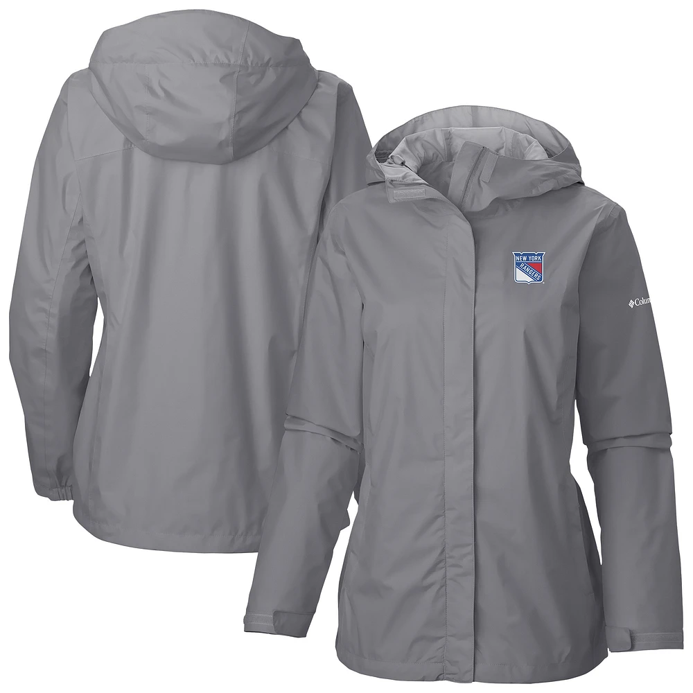 Women's Columbia New York Rangers Arcadia Omni-Tech Full-Zip Hooded Rain Jacket