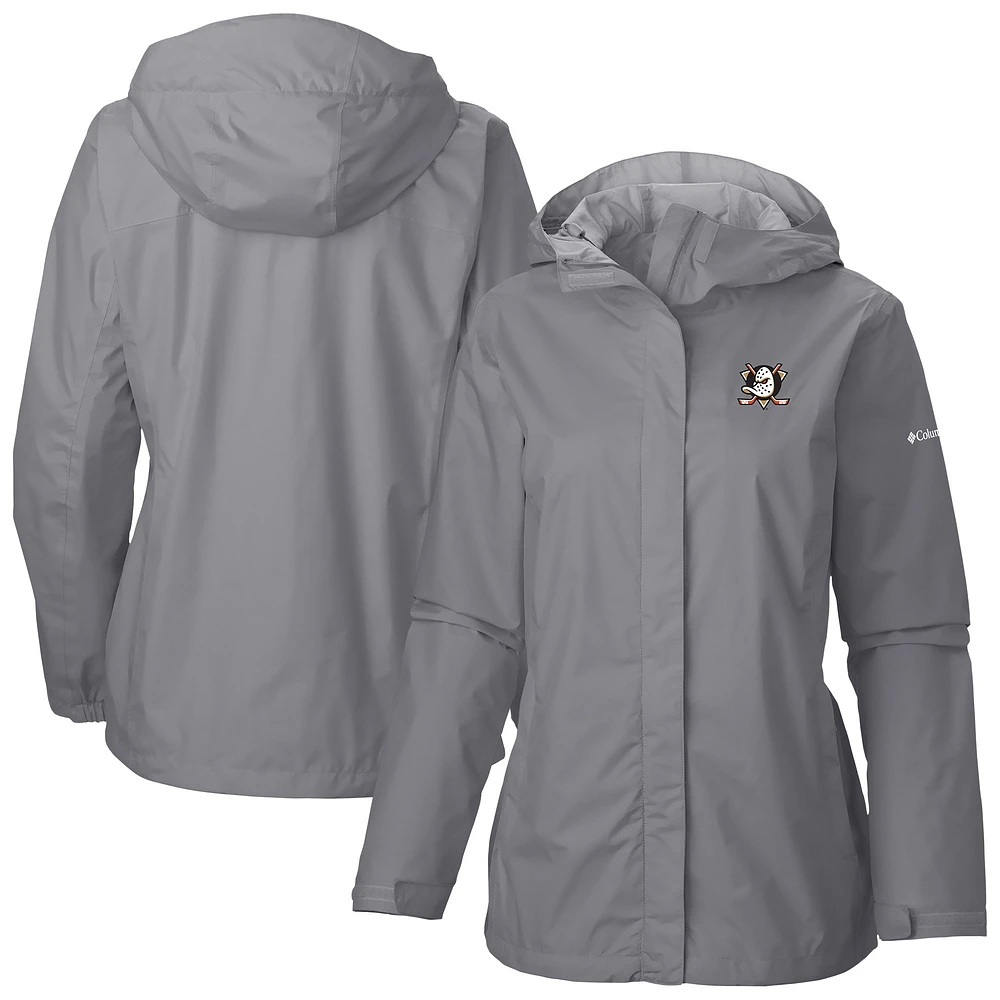 Women's Columbia Anaheim Ducks Arcadia Omni-Tech Full-Zip Hooded Rain Jacket