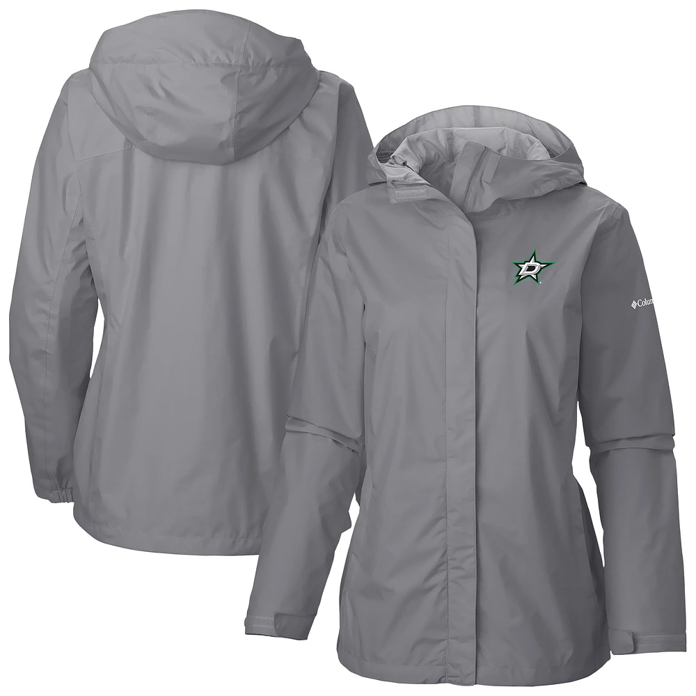 Women's Columbia Dallas Stars Arcadia Omni-Tech Full-Zip Hooded Rain Jacket