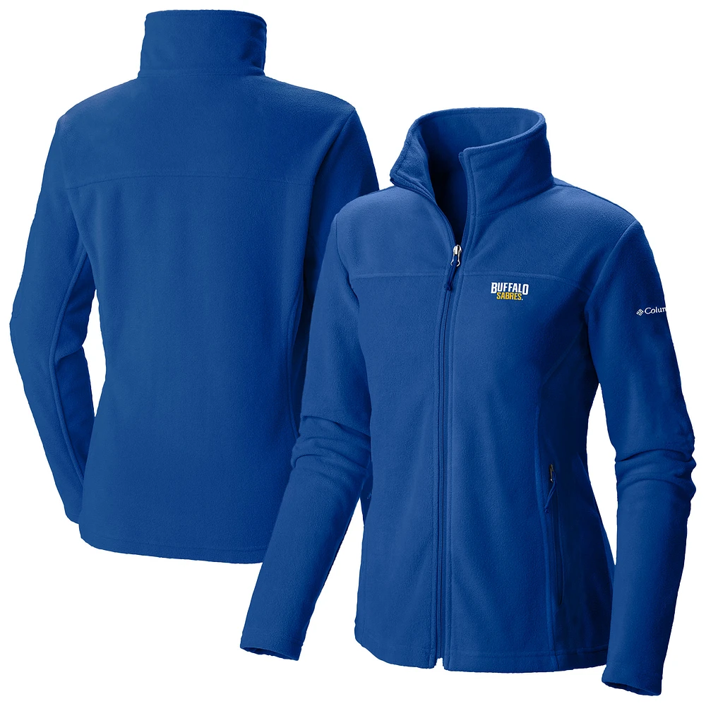 Women's Columbia Royal Buffalo Sabres Give & Go II Fleece Full-Zip Jacket