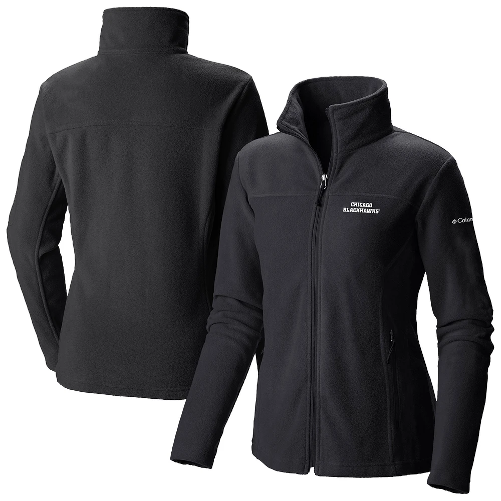 Women's Columbia Chicago Blackhawks Give & Go II Fleece Full-Zip Jacket