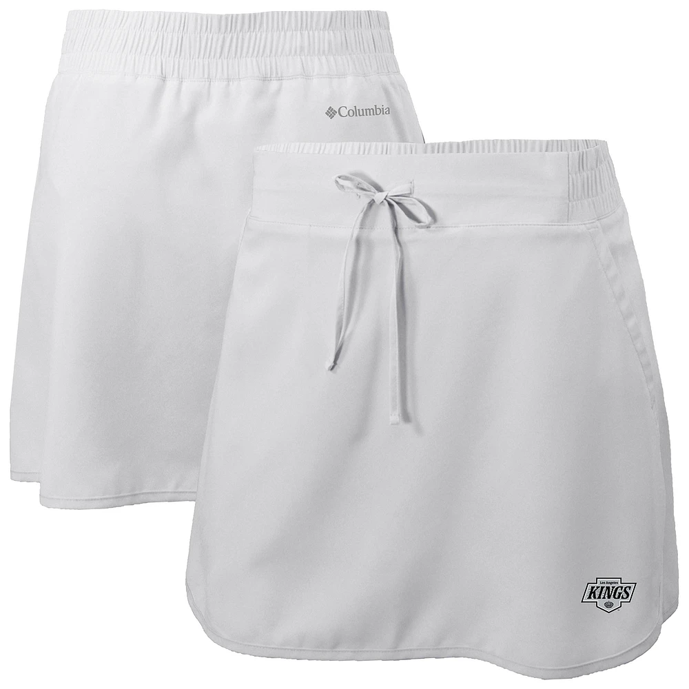 Women's Columbia White Los Angeles Kings Lakewood Pines Omni-Wick Skort