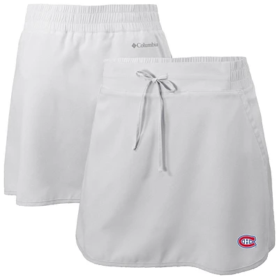 Women's Columbia White Montreal Canadiens Lakewood Pines Omni-Wick Skort