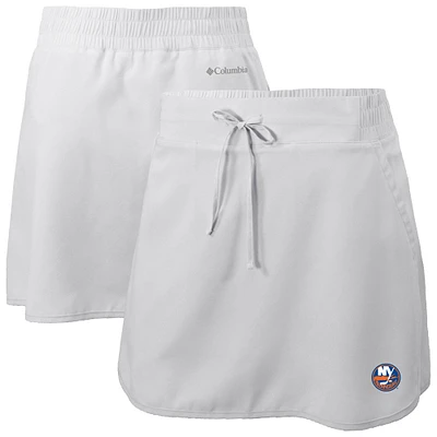 Women's Columbia White New York Islanders Lakewood Pines Omni-Wick Skort