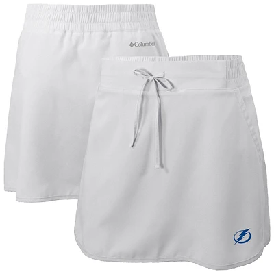 Women's Columbia White Tampa Bay Lightning Lakewood Pines Omni-Wick Skort