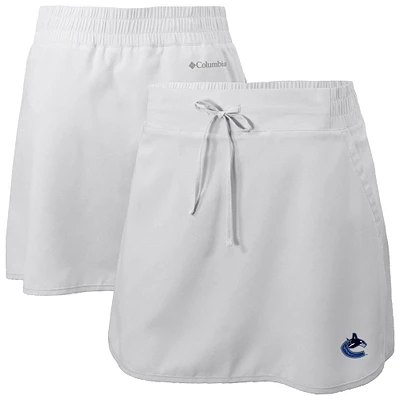 Women's Columbia White Vancouver Canucks Lakewood Pines Omni-Wick Skort