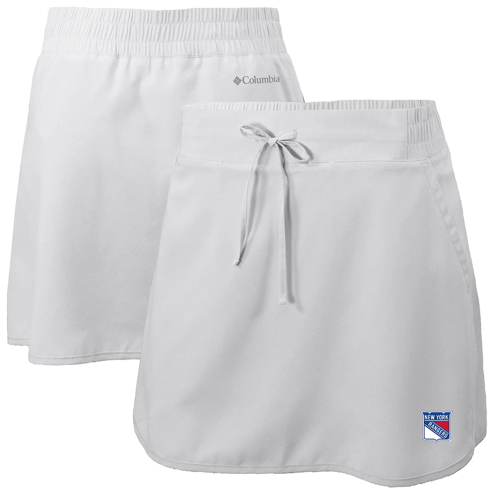 Women's Columbia White New York Rangers Lakewood Pines Omni-Wick Skort