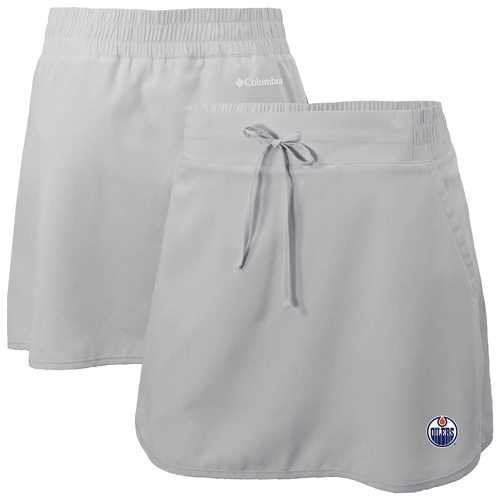 Women's Columbia Gray Edmonton Oilers Lakewood Pines Omni-Wick Skort