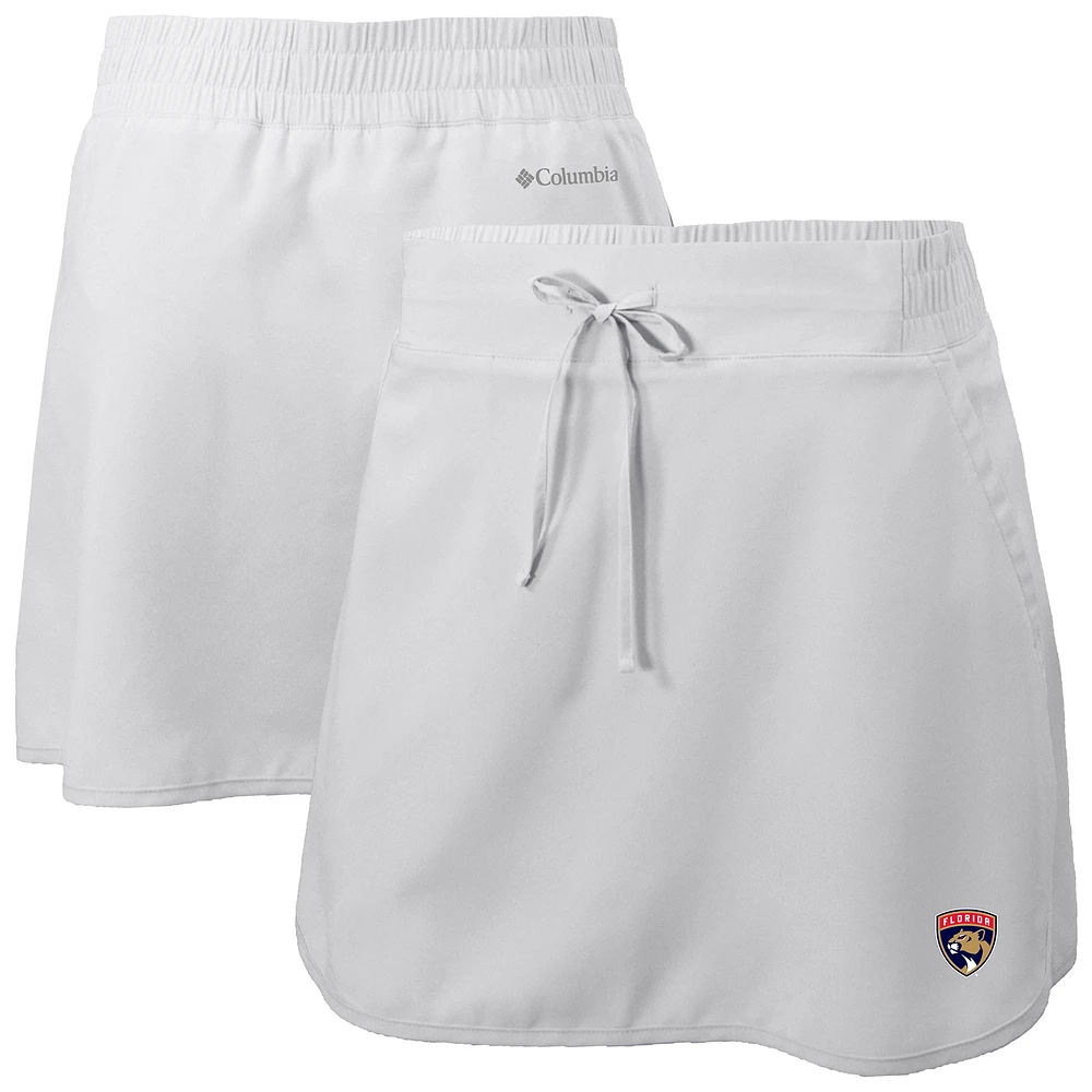 Women's Columbia White Florida Panthers Lakewood Pines Omni-Wick Skort