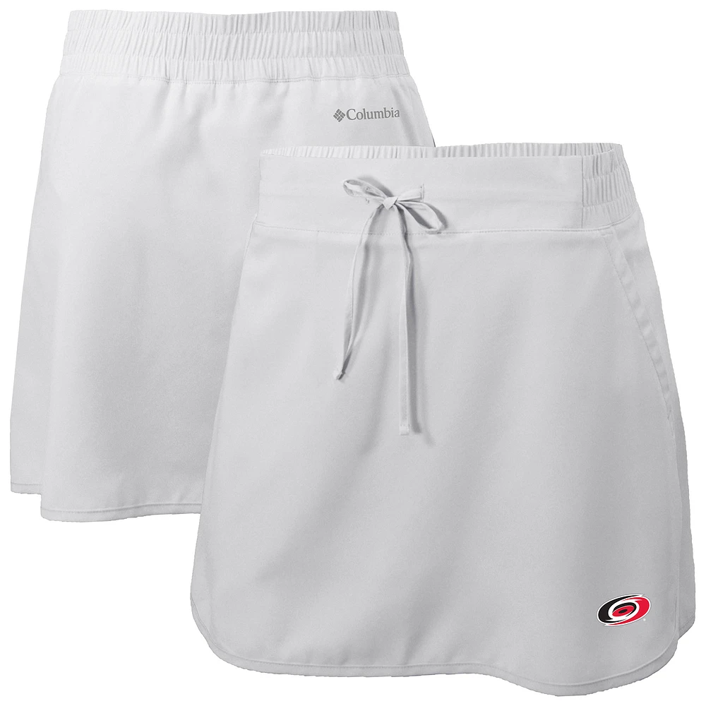 Women's Columbia White Carolina Hurricanes Lakewood Pines Omni-Wick Skort