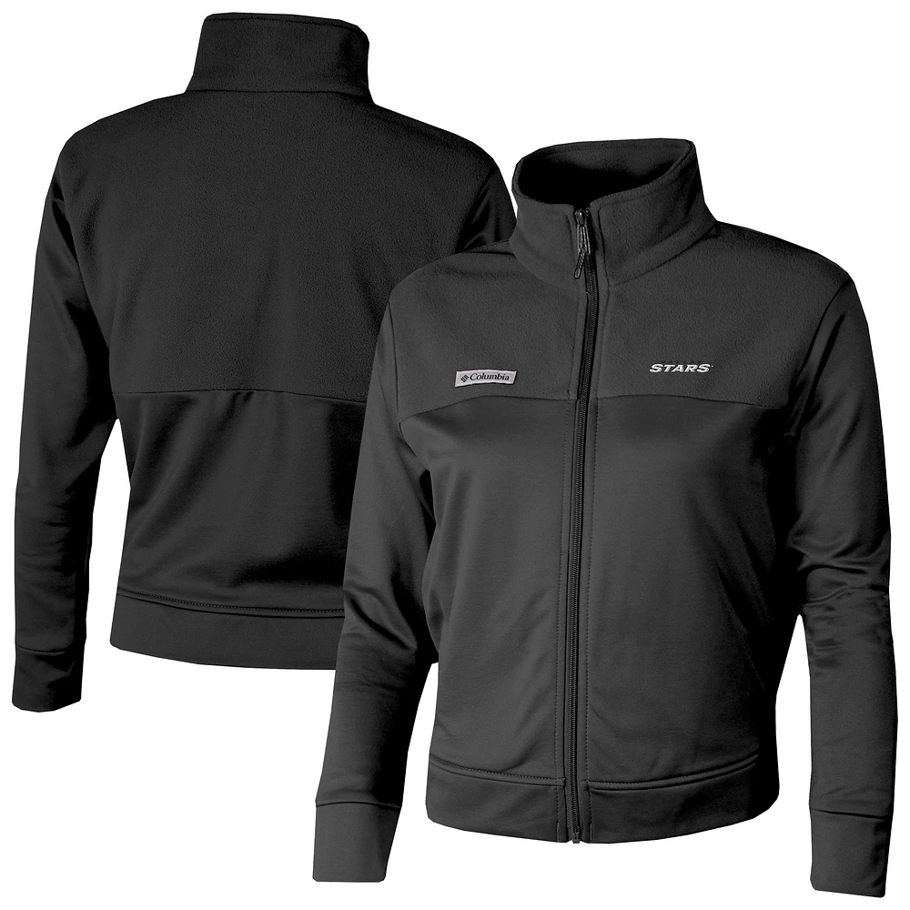 Women's Columbia Dallas Stars Omni-Wick Cropped River Fleece Full-Zip Jacket