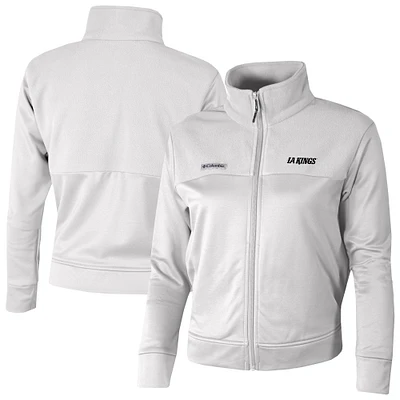 Women's Columbia Los Angeles Kings Omni-Wick Cropped River Fleece Full-Zip Jacket