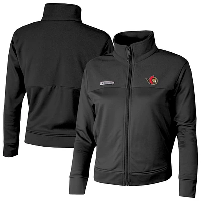 Women's Columbia Ottawa Senators Omni-Wick Cropped River Fleece Full-Zip Jacket