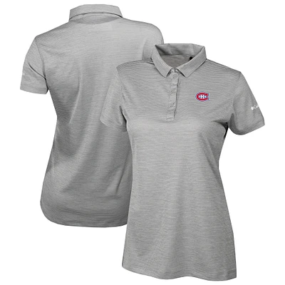 Women's Columbia Gray Montreal Canadiens Omni-Wick Set II Polo