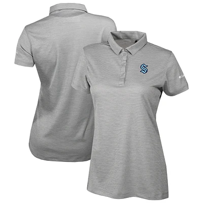Women's Columbia Gray Seattle Kraken Omni-Wick Set II Polo