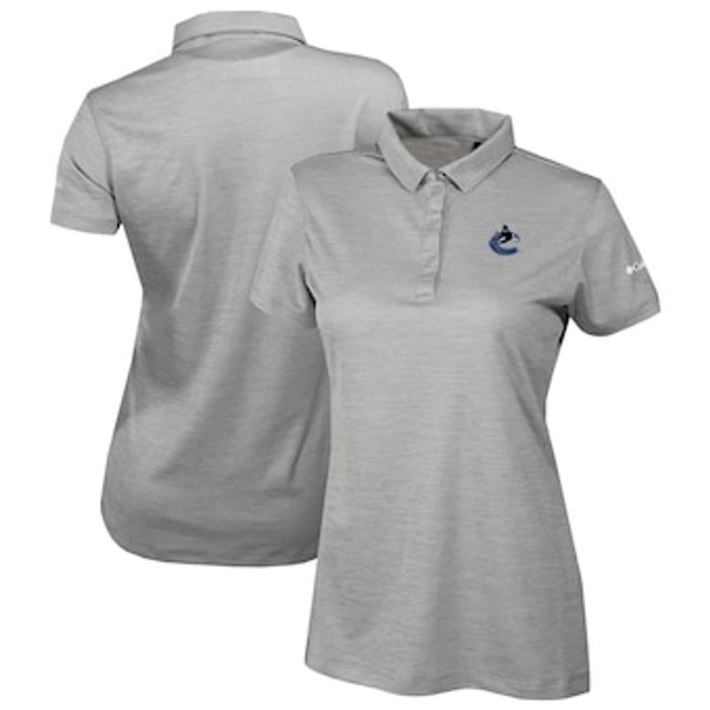 Women's Columbia Gray Vancouver Canucks Omni-Wick Set II Polo