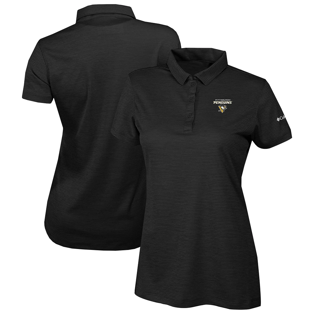Women's Columbia Black Pittsburgh Penguins Omni-Wick Set II Polo