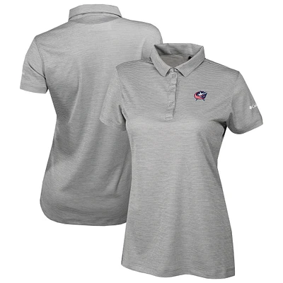 Women's Columbia Gray Columbus Blue Jackets Omni-Wick Set II Polo