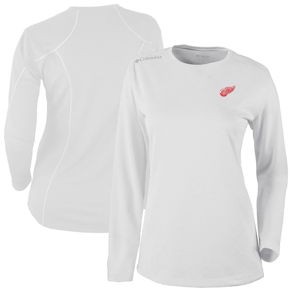 Women's Columbia Detroit Red Wings Shotgun Omni-Wick Raglan Long Sleeve T-Shirt