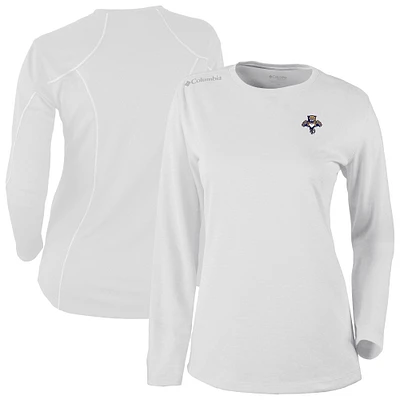 Women's Columbia White Florida Panthers Shotgun Omni-Wick Raglan Long Sleeve T-Shirt