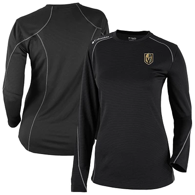 Women's Columbia Black Vegas Golden Knights Shotgun Omni-Wick Raglan Long Sleeve T-Shirt