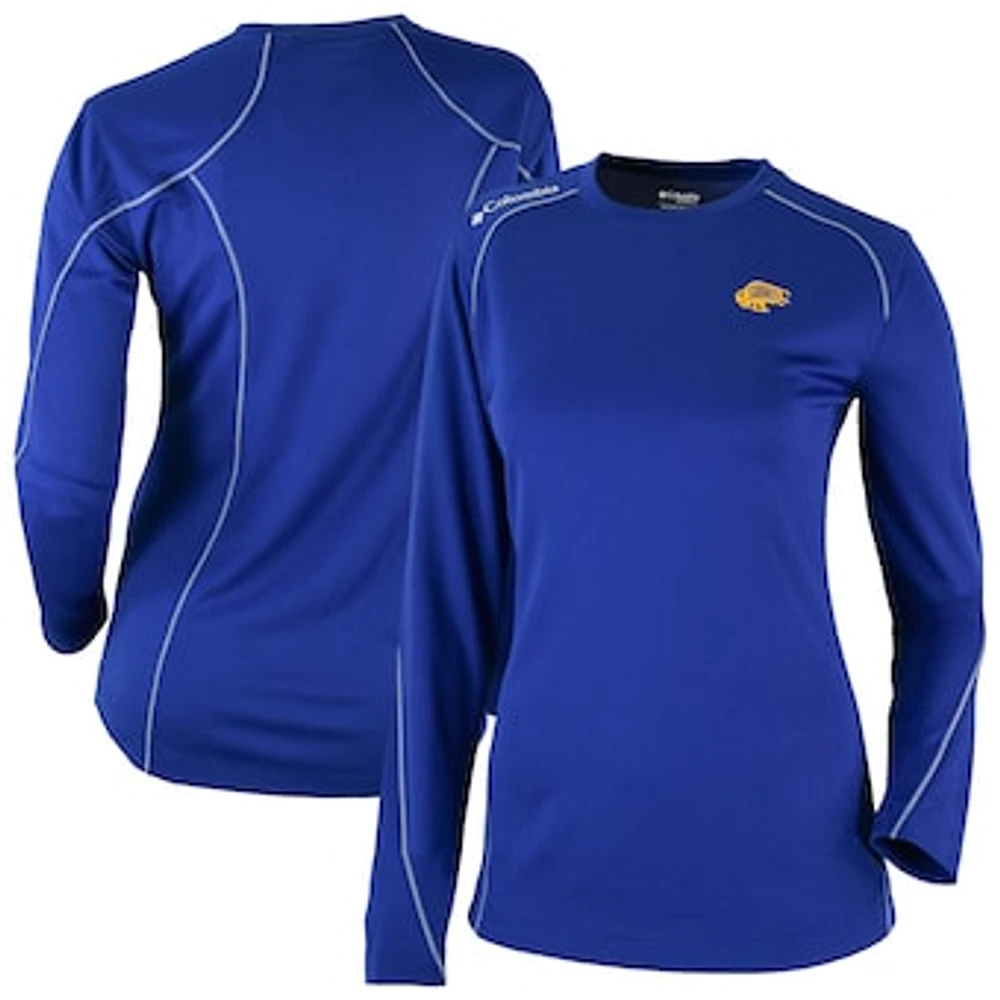 Women's Columbia Royal Buffalo Sabres Shotgun Omni-Wick Raglan Long Sleeve T-Shirt