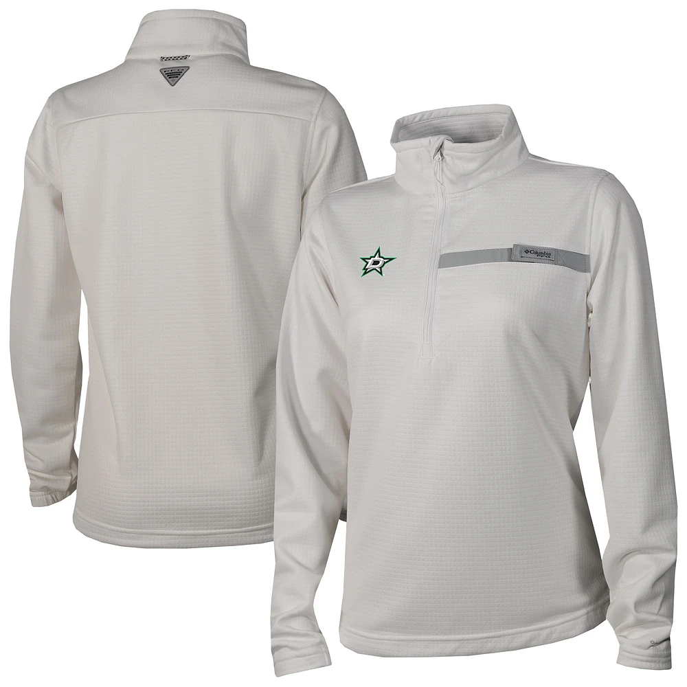 Women's Columbia Dallas Stars Skiff Guide Fleece Omni-Shade Quarter-Zip Jacket